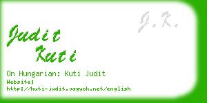 judit kuti business card